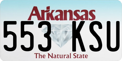 AR license plate 553KSU