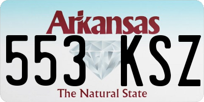 AR license plate 553KSZ