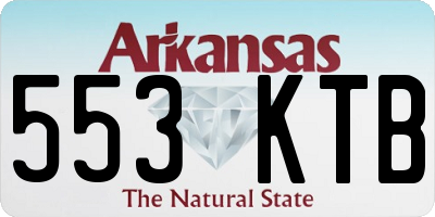 AR license plate 553KTB