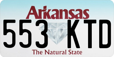 AR license plate 553KTD