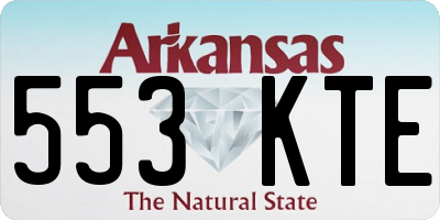 AR license plate 553KTE