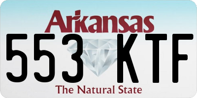 AR license plate 553KTF