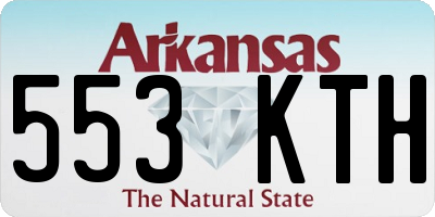 AR license plate 553KTH