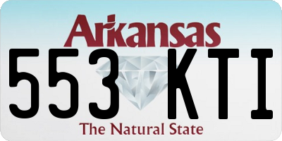 AR license plate 553KTI