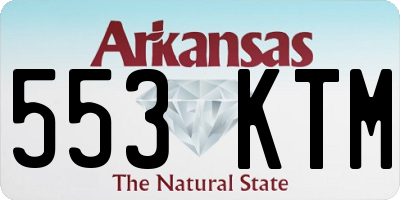 AR license plate 553KTM