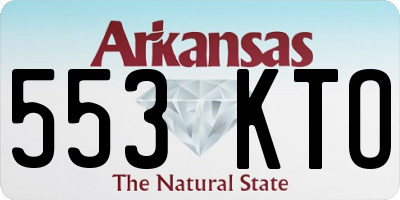 AR license plate 553KTO