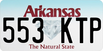AR license plate 553KTP