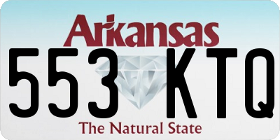 AR license plate 553KTQ