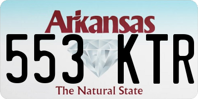 AR license plate 553KTR