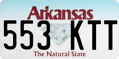 AR license plate 553KTT