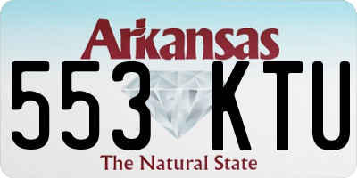 AR license plate 553KTU