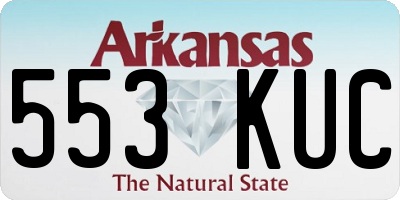 AR license plate 553KUC