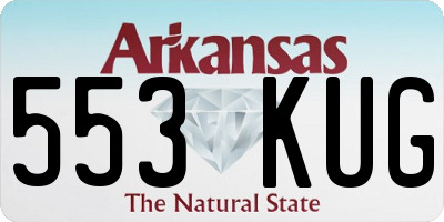 AR license plate 553KUG