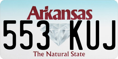 AR license plate 553KUJ