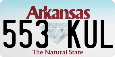 AR license plate 553KUL