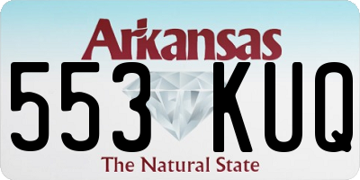 AR license plate 553KUQ