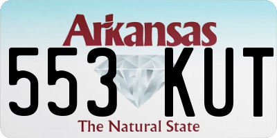 AR license plate 553KUT