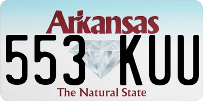 AR license plate 553KUU