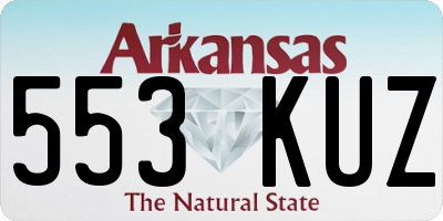 AR license plate 553KUZ