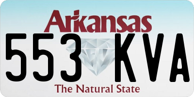 AR license plate 553KVA