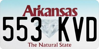 AR license plate 553KVD