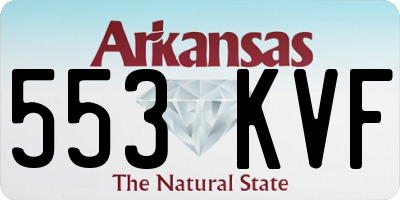 AR license plate 553KVF