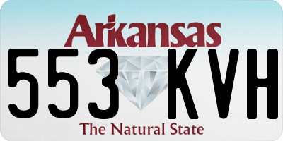 AR license plate 553KVH