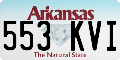 AR license plate 553KVI