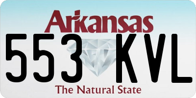 AR license plate 553KVL