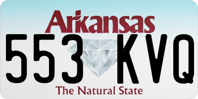 AR license plate 553KVQ