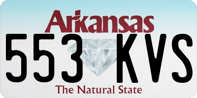 AR license plate 553KVS