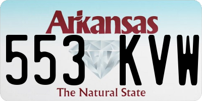 AR license plate 553KVW