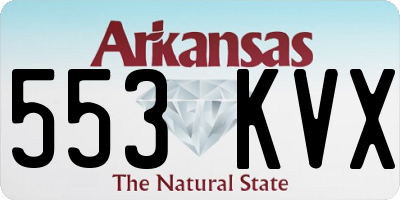 AR license plate 553KVX