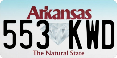 AR license plate 553KWD