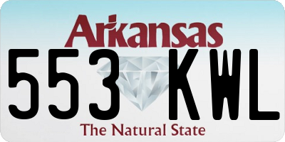 AR license plate 553KWL