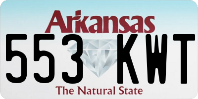 AR license plate 553KWT