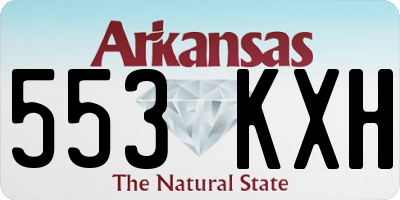 AR license plate 553KXH