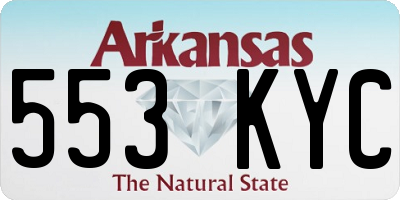 AR license plate 553KYC