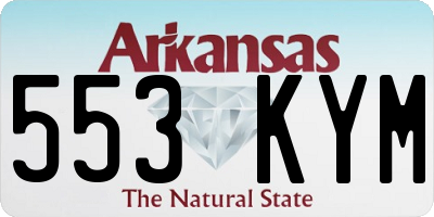 AR license plate 553KYM