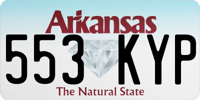 AR license plate 553KYP