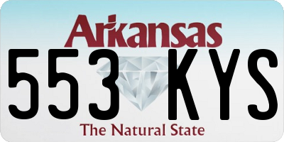 AR license plate 553KYS