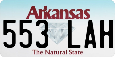 AR license plate 553LAH