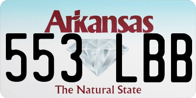 AR license plate 553LBB