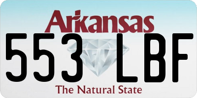 AR license plate 553LBF