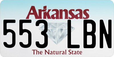 AR license plate 553LBN