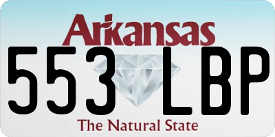 AR license plate 553LBP