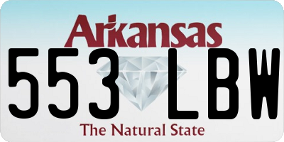 AR license plate 553LBW