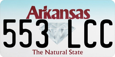 AR license plate 553LCC