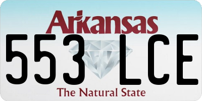 AR license plate 553LCE