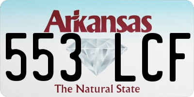AR license plate 553LCF